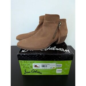 Sam‎ Edelman - Packer Leather Ankle Boots Saddle Women's Size US 8.5M